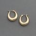 Lucky Brand Gold Tone Oval Hoop Earring - Women's Ladies Accessories Jewelry Earrings