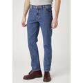 Slim-fit-Jeans WRANGLER "Texas Slim" Gr. 38, Länge 32, blau (stonewash) Herren Jeans Slim Fit