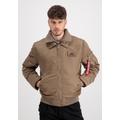 Bomberjacke ALPHA INDUSTRIES "ALPHA Men - Bomber & Flight Jackets CWU Jet Blast" Gr. 2 XL, grau (taupe) Herren Jacken Übergangsjacken