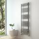 S'AFIELINA Towel Rail Radiator Chrome, 1600 x 500mm Straigh Towel Radiator Central Heated Towel Rail Wall/Floor Mounted for Bathroom