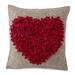Rosalind Wheeler Leonardo Hand Felted Wool Throw Pillow Wool in Red/Gray | Wayfair 13948D199C0C4E5983548E2879D17BA3