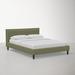 Joss & Main Ames Standard Bed Upholstered/Metal/Polyester in Gray/Green | Full | Wayfair C129063D34134418B9CD60384C0691B6