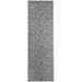 Black 96 x 30 x 0.08 in Area Rug - East Urban Home Animal Print White/Charcoal Indoor/Outdoor Area Rug Polyester | 96 H x 30 W x 0.08 D in | Wayfair