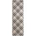 Brown/Gray 30 x 0.25 in Area Rug - Gracie Oaks Avor Plaid Taupe/Pink/Charcoal Indoor/Outdoor Area Rug Polyester | 30 W x 0.25 D in | Wayfair