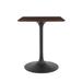 Everly Quinn Lippa Square Wood Dining Table Wood/Metal in Brown | 28.5 H x 23.5 W x 23.5 D in | Wayfair CC23E3265CAE4FA2804C8EFEC5AE60D6