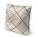 Orren Ellis Bierstan Geometric Indoor/Outdoor Throw Pillow Polyester/Polyfill blend in White | 16 H x 16 W x 4 D in | Wayfair