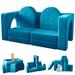 Gemma Violet Camborne Couch 10PCS, Modular Couch for Playroom Bedroom, 10 in 1 Multifunctional Couch | 23.6 H x 55.1 W x 28.3 D in | Wayfair