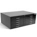 AdirOffice 46.38" Wide 5 -Drawer Steel File Cabinet Metal/Steel in Black/Gray | 19.29 H x 46.38 W x 35.39 D in | Wayfair ADIOF500-02