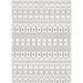 White Rectangle 6'7" x 9'3" Area Rug - Well Woven Medusa Nord Moroccan Tribal Indoor Outdoor Ivory Flatweave Rug Polypropylene | Wayfair MED-52-6