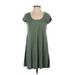 Urban Outfitters Casual Dress - A-Line Scoop Neck Short sleeves: Green Print Dresses - Women's Size X-Small