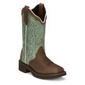 Justin Boots Raya 12" Square Toe - Womens 11 Brown Boot B