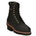 Chippewa Boot Tinsley 8" Waterproof Steel Toe Logger - Womens 6 Black Boot W