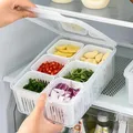Boîte de rangement pour réfrigérateur panier de vidange bac à légumes légumes fruits viande et