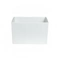 Bugambilia COMP18WW 8 qt Salad Bar Bowl - Resin Coated Aluminum, White, Textured White Finish