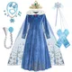 Costume de reine Elsa congelée robe de princesse déguisement de carnaval déguisement de cosplay