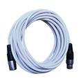 Seismic Audio - White 25 Foot XLR Microphone Cable - 25 Microphone Cord Mic White - SAXLX-25White