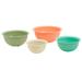 4 Piece Mixing Bowls & Colander Set, Assorted Colors