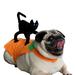 Cat Halloween Cosplay Suits Dog Halloween Costume Pet Carrying Pumpkin Clothes with Cartoon Black Cat Doggy Warm Coat Puppy Festival Outfits S