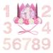 Dog crown hat POPETPOP Dog Birthday Crown Hat with 1-9 Numbers Kitten Headband Hat Pet Cat Puppy Grooming Accessories
