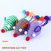 Fairnull Cat Toy Bite-resistant Creative Exquisite Relieve Boredom Bright Color Mouse Shape Pet Cat Chew Toy Pet Supplies
