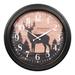 La Crosse Clock 433-3841D 15.75" Outdoor Northwoods Deer Quartz Clock