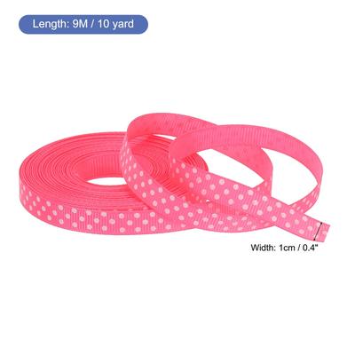 Grosgrain Ribbons with White Dots Ribbon Bow Decoration