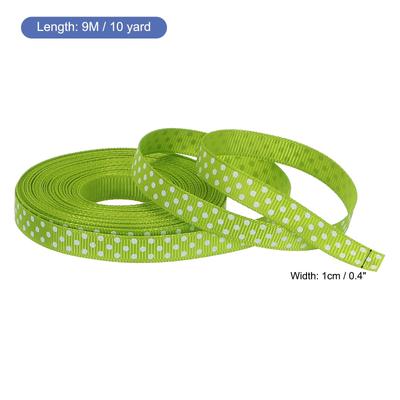 Grosgrain Ribbons with White Dots Ribbon Bow Decoration