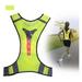 EQWLJWE LED High Visibility Running Reflective Vest Security Equipment Night Work Tops Cycling Clothing Holiday Clearance