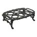 NUOLUX 1PC Home Cast Iron Kitchen Egg Rack Dining-table Egg Storage Holder (Black)