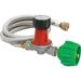 1PACK Bayou Classic 48 In. Stainless Steel High Pressure LP Hose & Adjustable Regulator