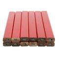 NUOLUX 72pcs Carpenter Pencils Red Hard Black Lead Carpenter Pencils Woodworking Marker