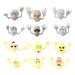 12pcs Creative Finger Puppets Caps Simulation Ghost Head Finger Props Halloween Spoof Toy Interactive Props for Kid Children (Random Color Random Style)