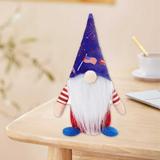 Ziloco Holiday products in Clearance Independence Day Decorations - Long Hat Gnome Decor - Patriotic Gnome Plush President Election Decorations Fourth Of July Patriotic Decor Faceless Doll Gnomes