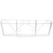 Hemoton 1pc Iron Plant Stand Hanging Planter Pot Flowerpot Planter Wall Mounted Square Flower Rack Iron Metal Stand (White)