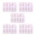 5 Pcs Adjustable Small Removable Clear Plastic Jewelry Organizer Divider Storage Box Jewelry Earring Tool Containers