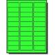 600 Label Outfitters 1â€� x 2 5/8â€� Fluorescent Green Address Labels â€“ 20