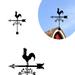 Animal Metal Weather Vane Weather Vane Decoration Roof Weather Vane Garden Courtyard Decoration Roof Weather Vane Wind Direction Indicator Roof Decoration Accessories For Garden Patio Roof Decoration