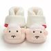 eczipvz Baby Shoes Children Baby Shoes Boys and Girls Cotton Shoes Cotton Velvet Warm Hook Loop Solid Color Soft and Baby Bowling Shoes (B 5 )