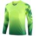 Alvivi Youth Boys Football Goalkeeper Shirts Padded Long Sleeve Goalie Soccer Jersey Sportswear Fluorescent Green 11-12