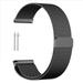 Milanese Band Replacement Quick Release Stainless Steel Magnetic Clasp Wrist Bracelet Watch Band Strap For Men s Women s Watch (18mm-Black)