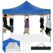 HOTEEL Canopy Tent 10x10 Pop Up Canopy Outdoor Easy Up Canopy With Sidewalls Portable Event Tent for Backyard Parties Camping Commercial Blue