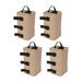 4x Sand Weights Bags with Pothook for Patio Umbrella Beach Outdoor Furniture