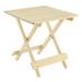 Outdoor Patio Adirondack Folding Side Table Rectangular Wooden End Table Yellow