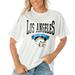 Women's Gameday Couture White Los Angeles Chargers Enforcer Relaxed T-Shirt