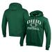 Men's Champion Green Ohio Bobcats Football Eco Powerblend Pullover Hoodie