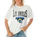 Women's Gameday Couture White Los Angeles Rams Enforcer Relaxed T-Shirt