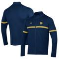 Men's Under Armour Navy Notre Dame Fighting Irish 2023 Assist Warm Up Full-Zip Jacket