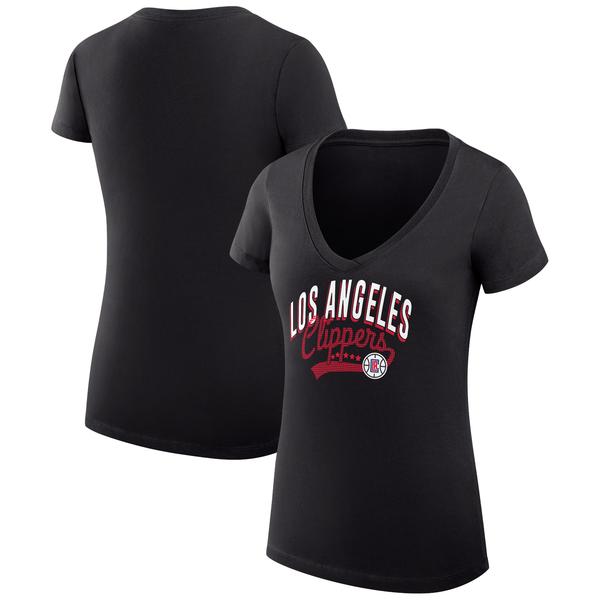 womens-g-iii-4her-by-carl-banks-black-la-clippers-filigree-logo-v-neck-fitted-t-shirt/