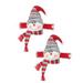 NUOLUX 2 PCs Curtain Clips Cartoon Doll Buckle Window Display Christmas Clasp Belt Gift Christmas Curtain Accessory (Snowman)