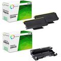 Compatible Toner Cartridge and Drum Unit Replacement for TN650 DR620 works with DCP-8080DN 8085DN HL-5340D 5370DW MFC-8480DN 8890DW Printers (2 TN-650 1 DR-620) - 3 Pack